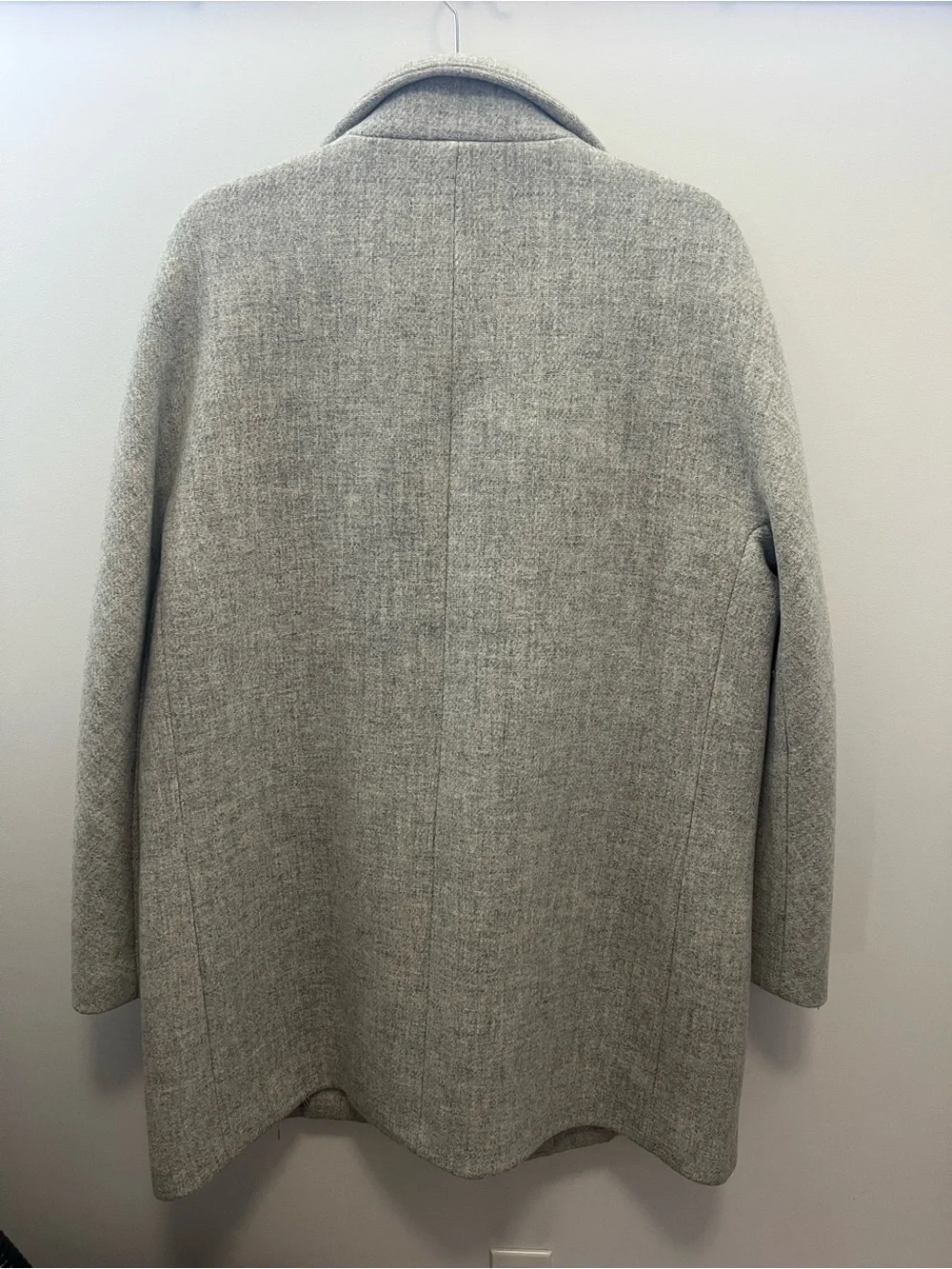 J. Crew Light Gray Wool-Blend Zip Pea Coat - Picture 4 of 4